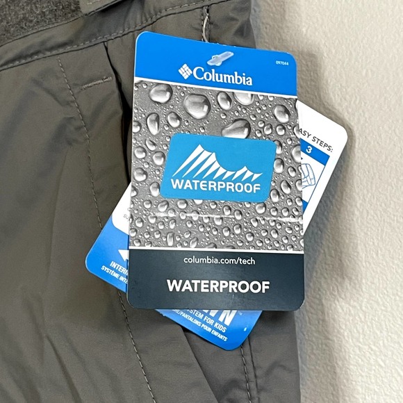 NWT Youth Columbia Ice Slope II Insulated Ski Pants Snow Pants Grey Large 14/16 - Picture 4 of 8